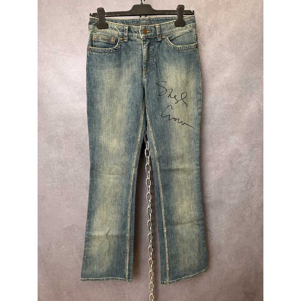 Sheryl Crow -‎ Signed Y2K Flared Jeans Pure Color 28x33
